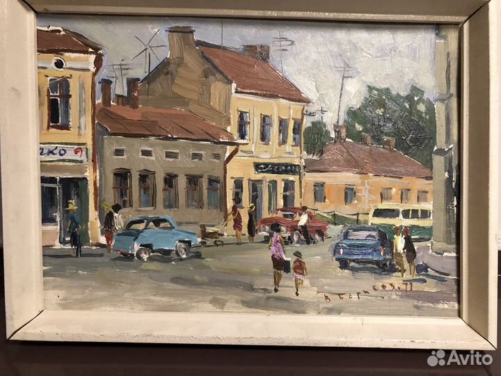 Картина маслом на картоне
