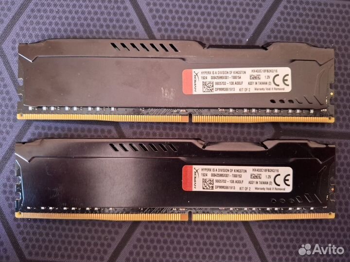 Оперативная память DDR4 2*8Gb