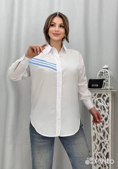 Стильные белые женские рубашки