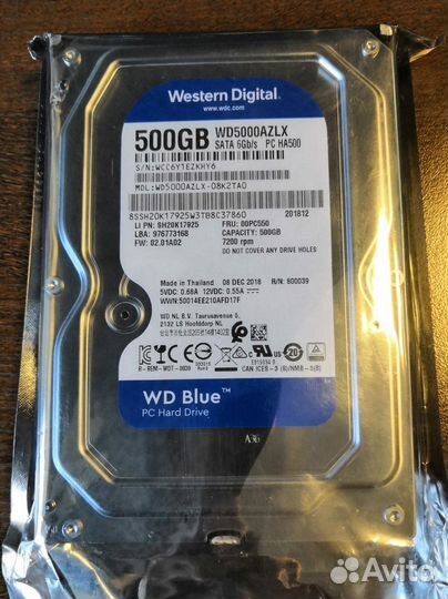 Жесткий диск WD Blue 500гб (WD5000azlx)