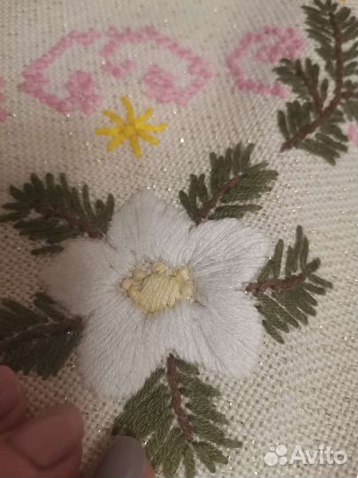 Скатерть новогодняя ручной работы