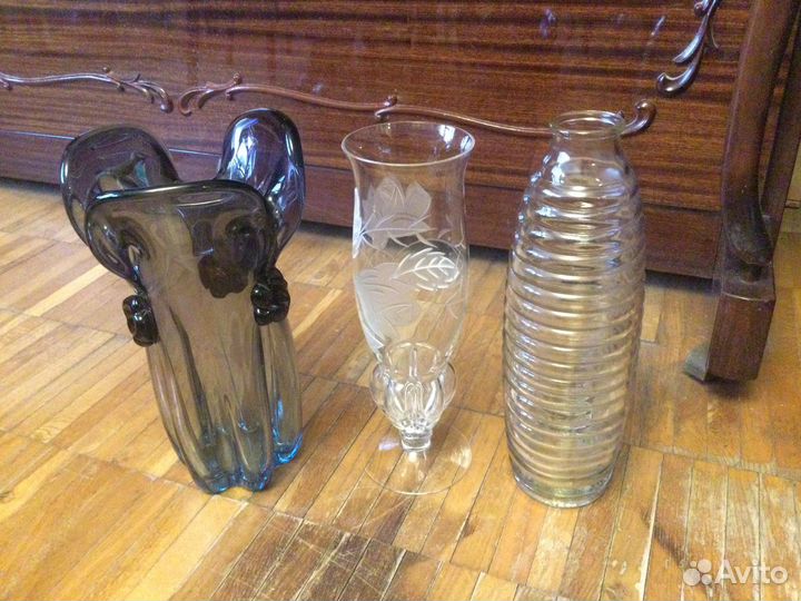 Вазы, кувшины винтаж (стекло, керамика, латунь)