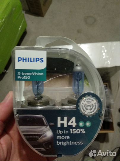 Лампа фары Phillips, галоген, цоколь H4