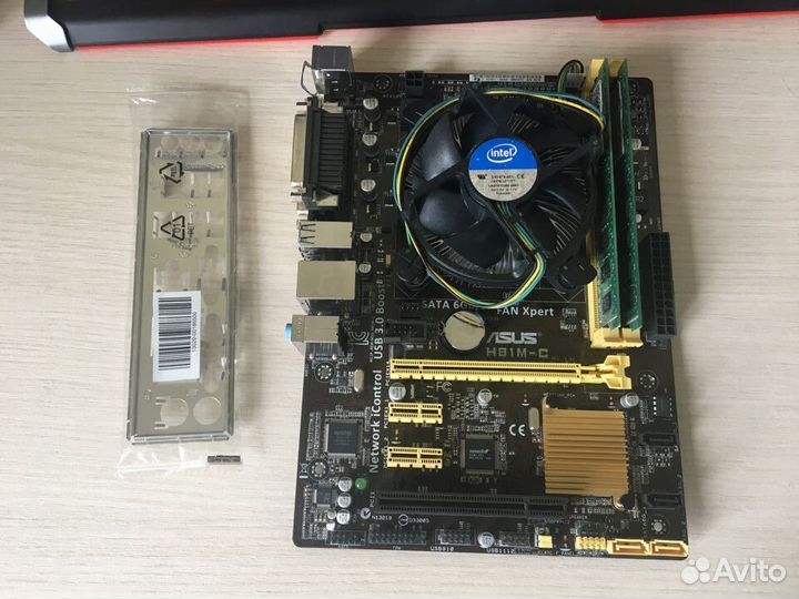 Материнка+ проц i3 4170 (4 потока) + 8 Гб опер. па