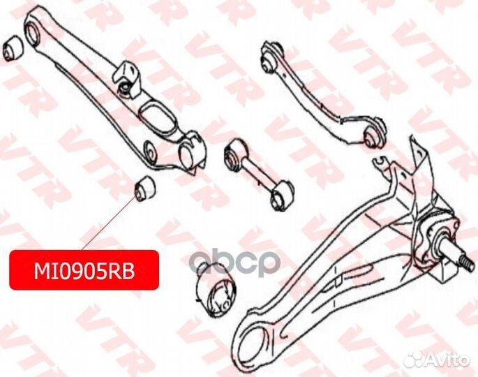 Плавающий сайлентблок рычага задней подвески