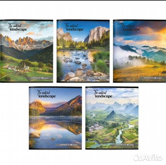 Тетрадь 48 л. клетка. природа