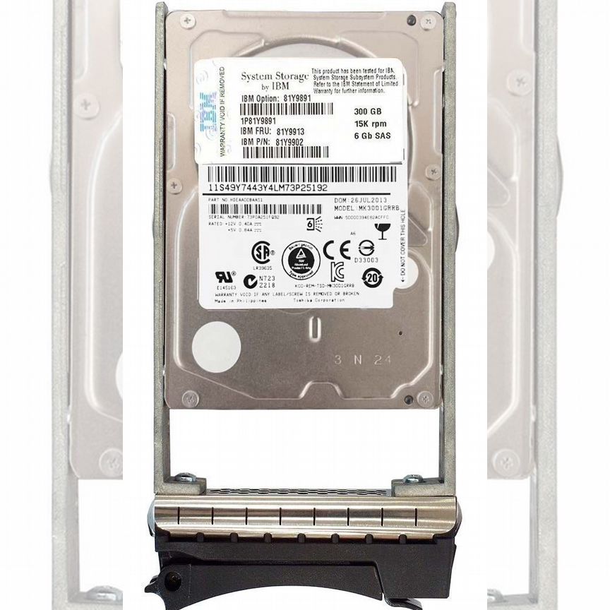 [81Y9913] Жесткий Диск Ibm 300gb 15000 Sas 2,5" Hdd 81y9913