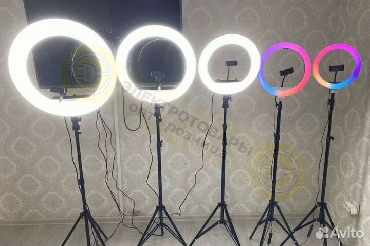 Кольцевая лампа RL-21 54 см + штатив