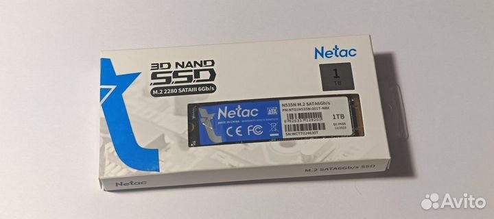 SSD накопитель m2 SATA 3 - Netac 3D Nano (6 Gb/s)