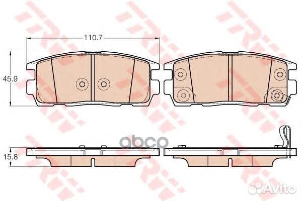 GDB3566 Колодки тормозные chevrolet captiva/OPE
