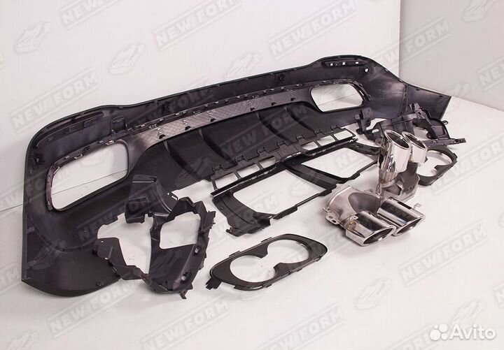 Диффузор заднего бампера 53 AMG Mercedes GLS X167