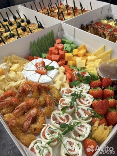 Фуршет, кейтеринг, гастробоксы, закуски фуршет