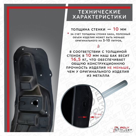 Топливный бак Mitsubishi Pajero 4 2007-2021