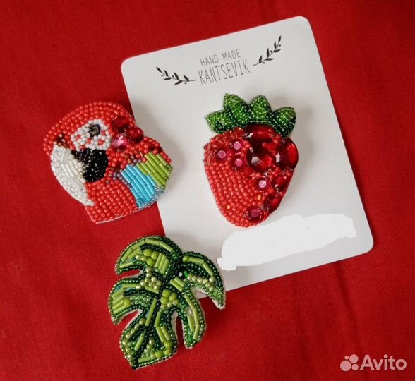 Броши ручной работы