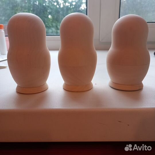 Матрешка заготовка 5 мест,h10см