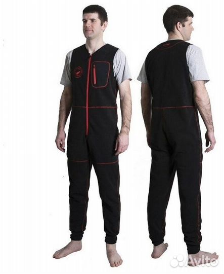 Флисовый комб.Alaskan River Ranger Bib черн L