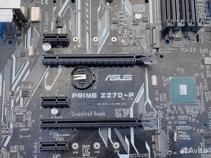 Материнская плата asus prime 270P на запчасти