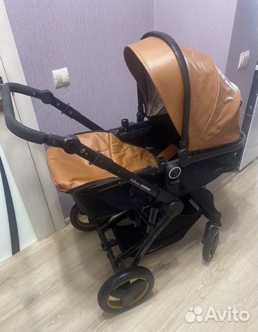 Коляска 2 в 1 эко кожа