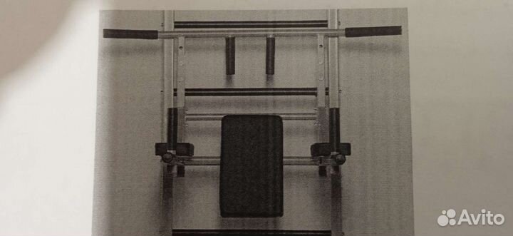 Тренажер 3 в 1(турник брусья пресс) навесной