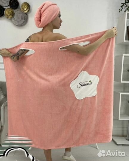 Банный набор микрофибра килт+ чалма