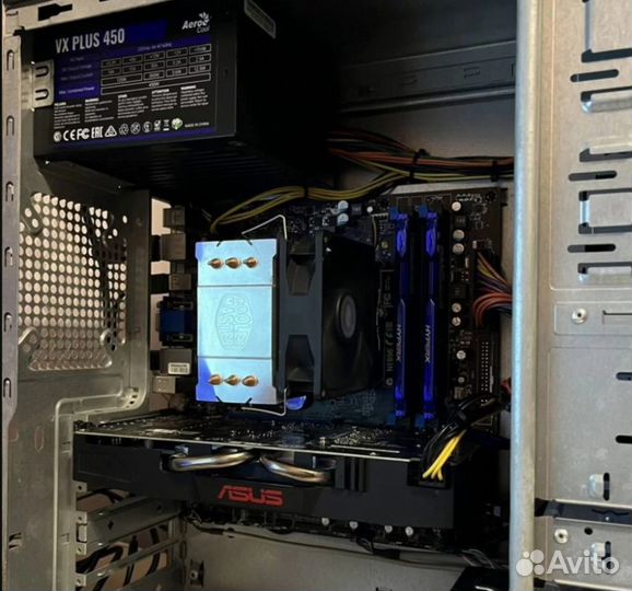 Игровой компьютер с монитором