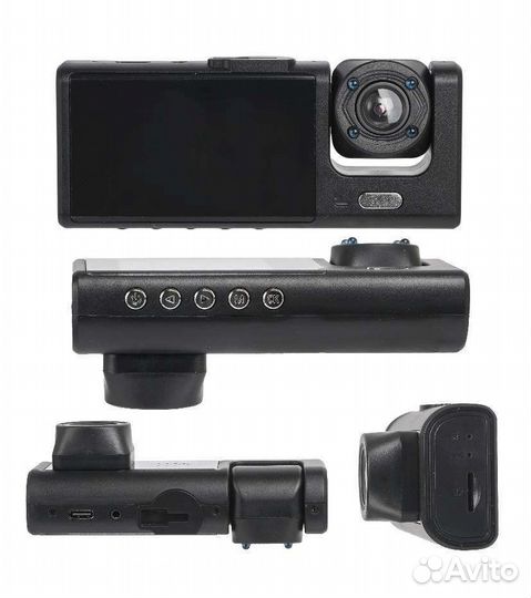 Автовидеорегистратор 3в1 с камерой заднего вида