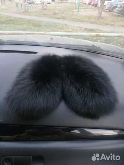 Варежки из натурального меха