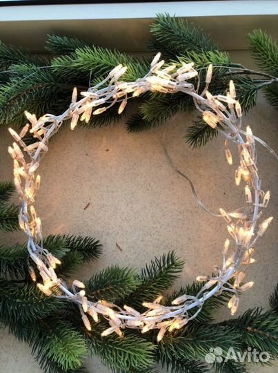 Новогодняя гирлянда на окно