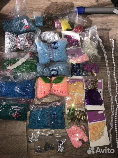 Бисер паетки и бусинки