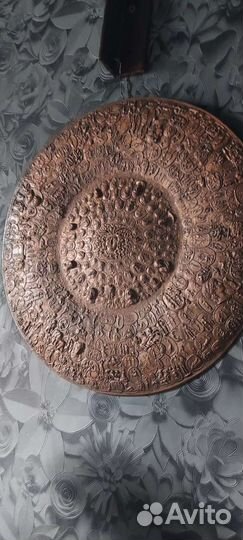 Старинное большое блюдо. Картуш. Людовик 14