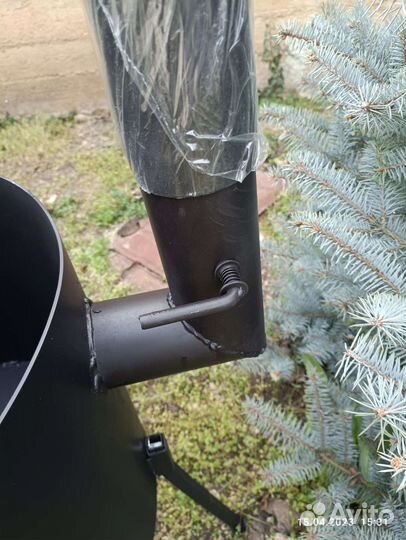 Казан узбекский + усиленная печь с дымоходом 3 мм