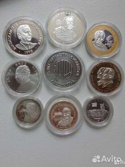 Медали (жетоны) серебро Германия