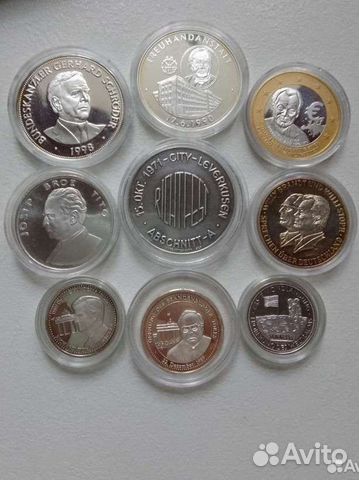 Медали (жетоны) серебро Германия