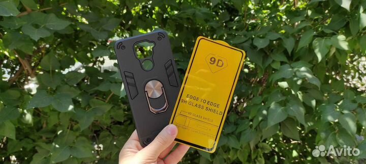 Чехол плюс стекло для Xiaomi Redmi Note 9