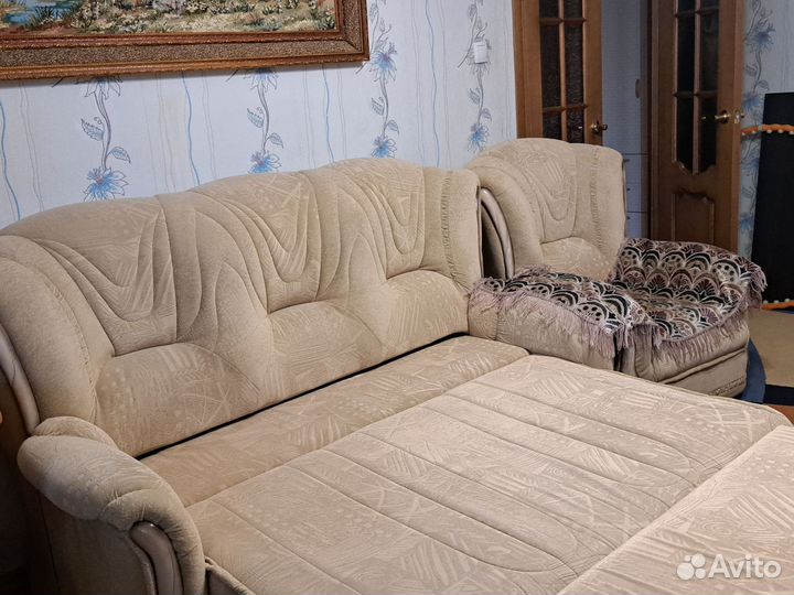 Диван и 2 кресла бу