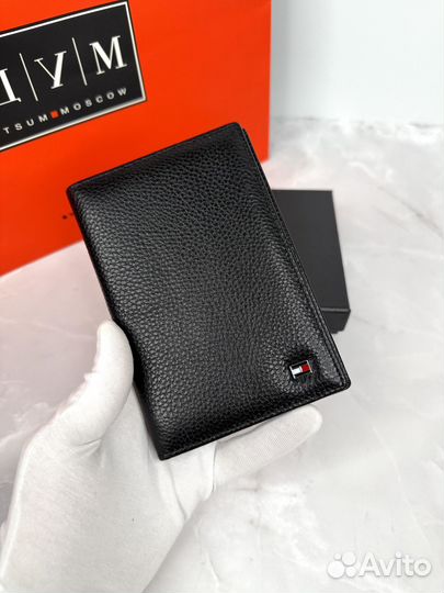 Кошелек и обложка мужская Tommy комплект кожа