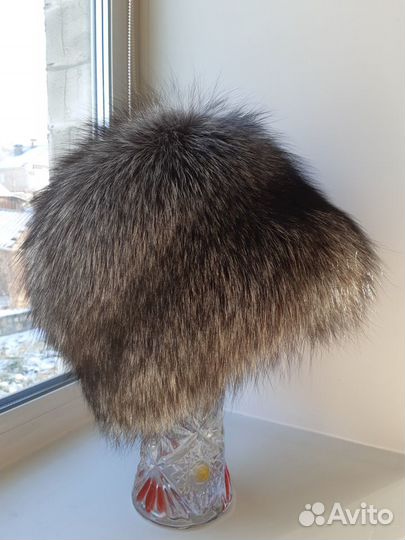 Женская шапка (кубанка) чернобурка, новая