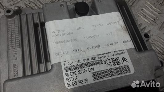 Блок управления двигателем peugeot 308 1 (TBE12PF0