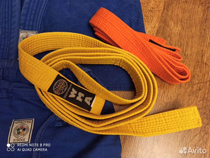 Кимоно дзюдо размер 155 S-M adidas оригинал пояс