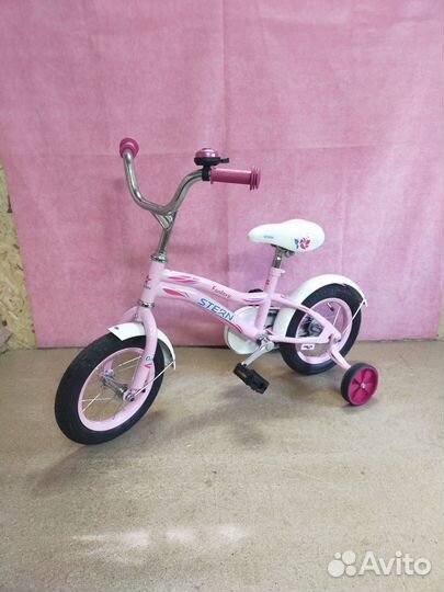 Розовый детский велосипед, для девочки