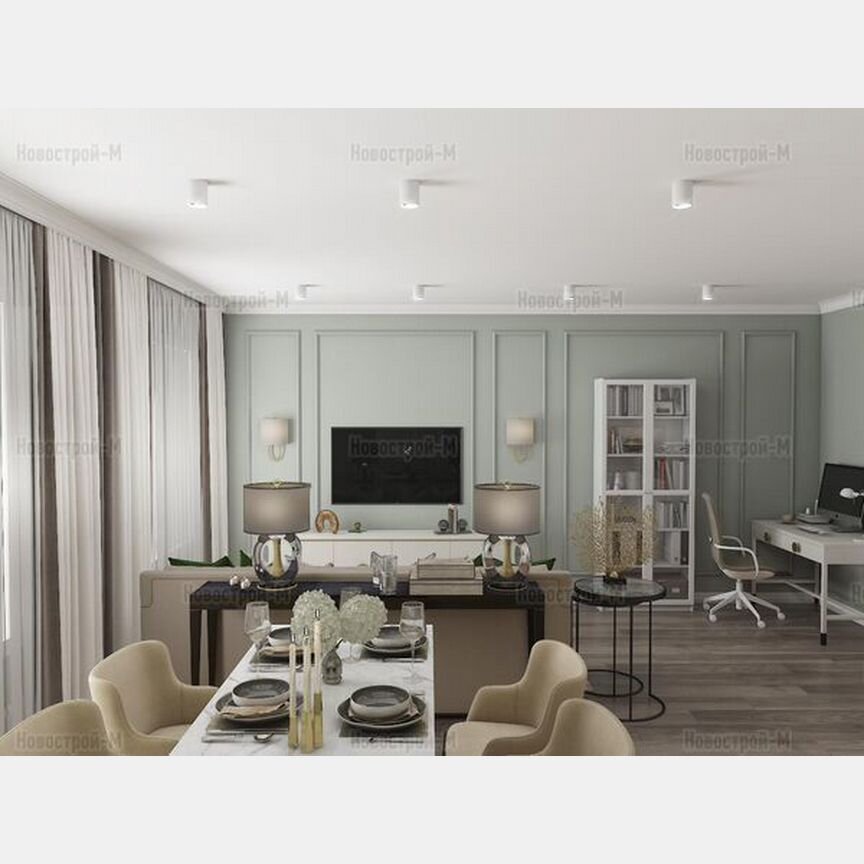 2-к. апартаменты, 35,9 м², 20/21 эт.