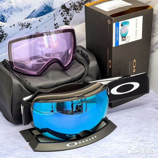 Маска Oakley Flight Deck L /XL Prizm Sapphire + Cl