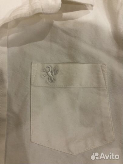 Рубашка next school белая