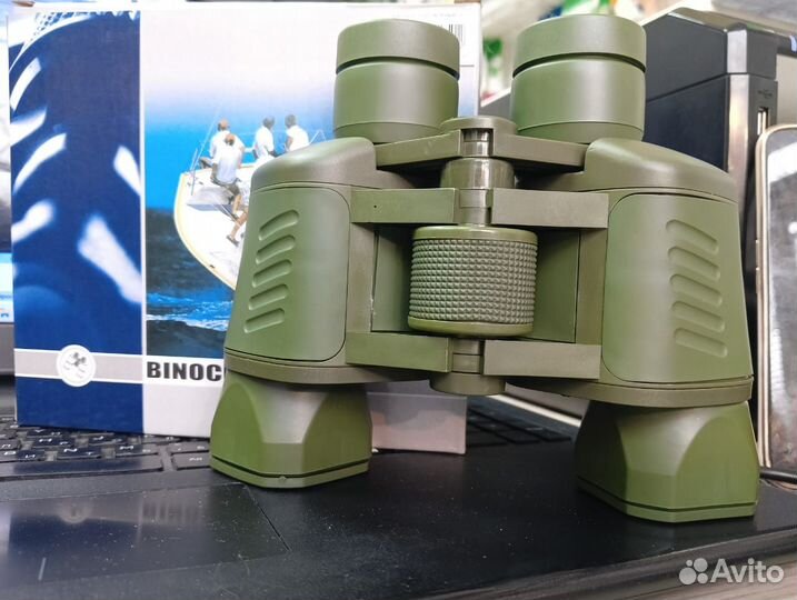 Бинокль 50x50 зеленый