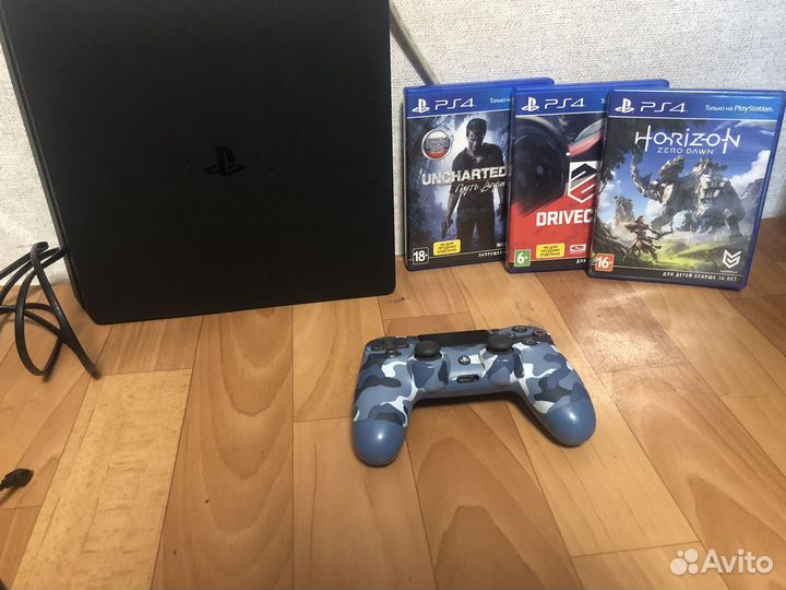 Sony PS4 slim 3 игры