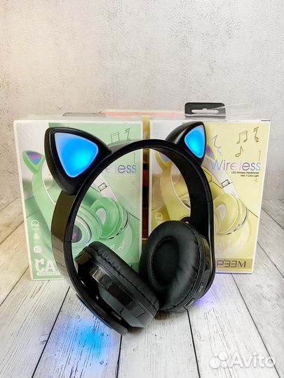 Беспроводные наушники с ушками Cat ear P33M