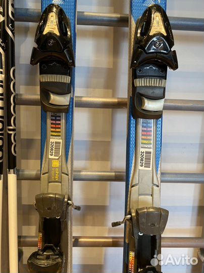 Горные лыжи head с креплениями, палки, шлем, чехол