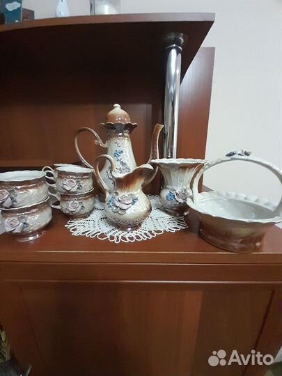 Чайный сервиз фарфоровый и из керамики