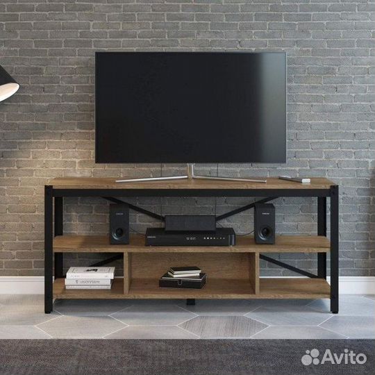 Тумба под телевизор лофт. из массива,подвесная