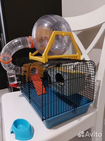 Клетка для хомяка с трубами/тонелями и шаром